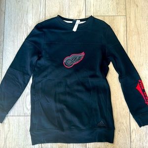 Adidas men’s small (tight fit) Red Wings crew neck long sleeve sweatshirt